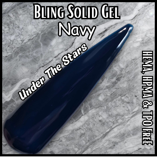 Under The Stars Navy Solid Gel - HEMA, HPMA, TPO Free