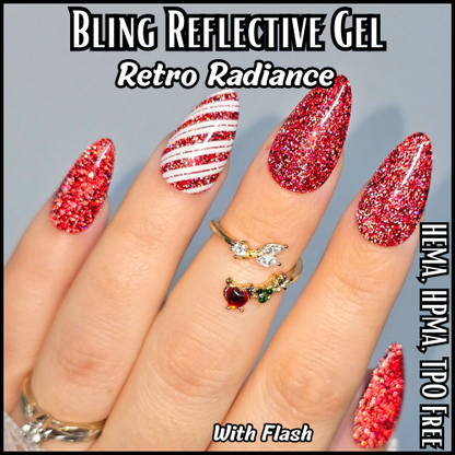 Retro Radiance Reflective Red Gel Mani - HEMA, HPMA, TPO Free
