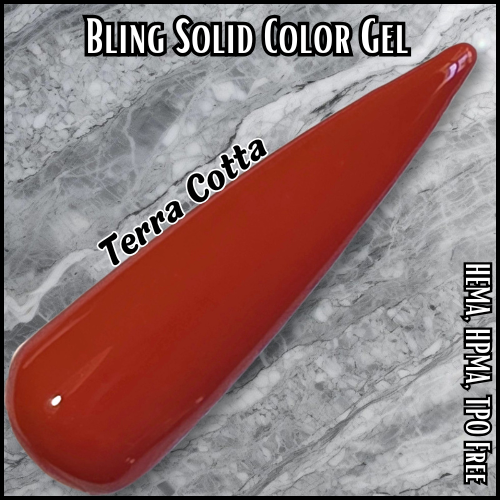 Terra Cotta Solid Color Gel - HEMA, HPMA, TPO Free