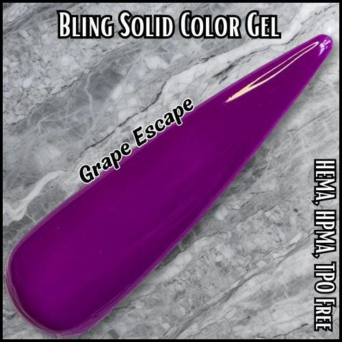 Grape Escape Solid Color Gel - HEMA, HPMA, TPO Free
