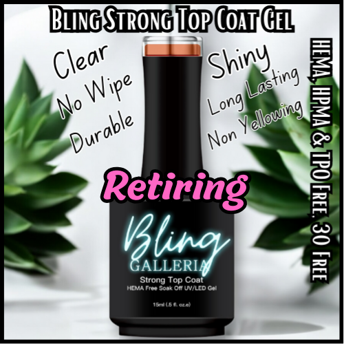 Strong Top Coat (No Wipe) - Clear - HEMA, HPMA, TPO Free