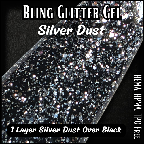ULTRA Silver Dust, Cherry Bomb & Summer Daze Glitter Gel Polish - HEMA, HPMA, TPO Free