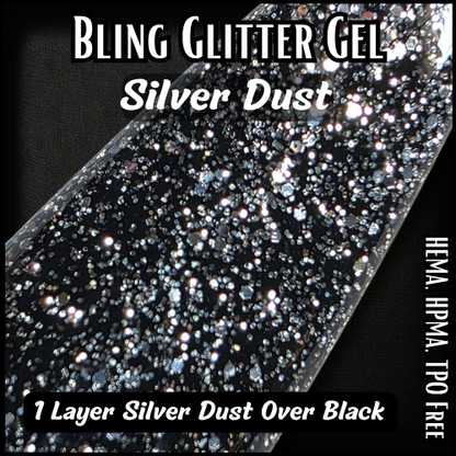 ULTRA Silver Dust, Cherry Bomb & Summer Daze Glitter Gel Polish - HEMA, HPMA, TPO Free