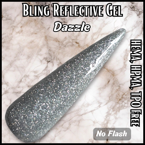 Dazzle Silver Reflective Gel - HEMA, HPMA, TPO Free