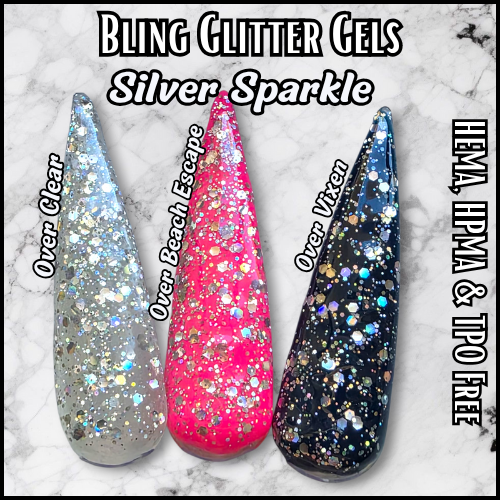 Silver Sparkle - All That Glitters - HEMA, HPMA, TPO Free