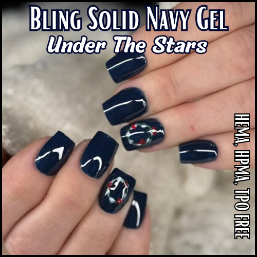 Under The Stars Navy Solid Gel - HEMA, HPMA, TPO Free