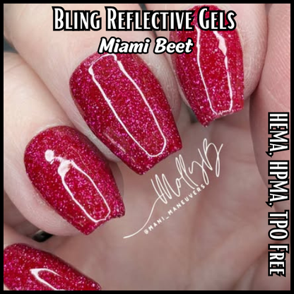 ULTRA Miami Beet Reflective Gel - HEMA, HPMA, TPO Free