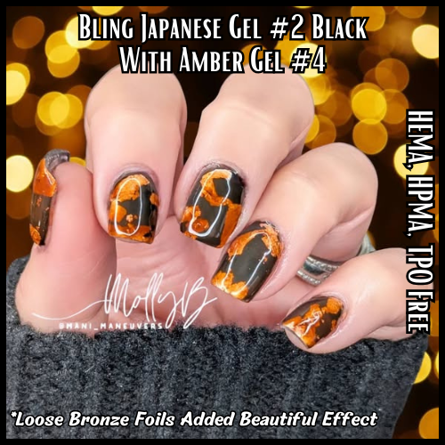 Japanese Gels - #1 White, #2 Black, #3 Gold, #4 Green, #5 Teal, #6 Purple, #7 Lavender, #8 Fuchsia, #9 Red - HEMA, HPMA, TPO Free