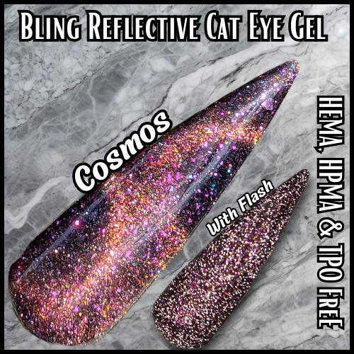 Cosmos Cat Eye Gel Mani - Reflective Cat Eye - HEMA HPMA TPO Free