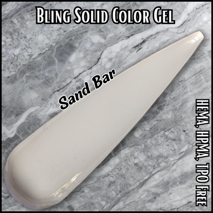 Sand Bar Solid Color Gel - HEMA, HPMA, TPO Free