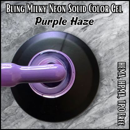 Ultra Purple Haze - Milky Neon Solid Color Gels - HEMA, HPMA, TPO Free