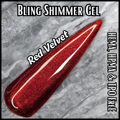Red Velvet Shimmer Gel - HEMA HPMA TPO Free