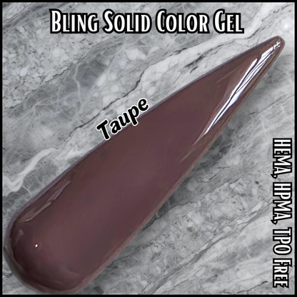 Barista, Taupe, Mocha Cream Solid Color Gel with Metallic #1 Tranfer Foils  & Russian Matte Top Coat Gel - HEMA, HPMA, TPO Free