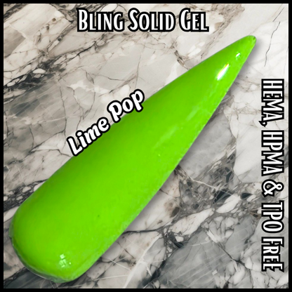 Lime Pop Solid Gel - HEMA, HPMA, TPO Free
