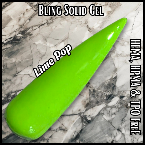 Lime Pop Solid Gel - HEMA, HPMA, TPO Free