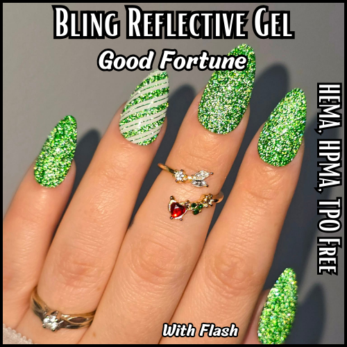 Good Fortune Green Reflective Gel Mani - HEMA, HPMA, TPO Free