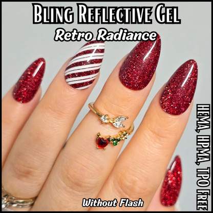 Retro Radiance Reflective Red Gel Mani - HEMA, HPMA, TPO Free