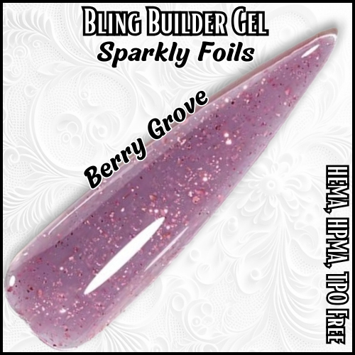 ULTRA Berry Grove - ULTRA Builder Gel Foil flakes - HEMA, HPMA, TPO Free
