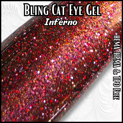 Inferno Gel - Glitter Cat Eye - HEMA, HPMA, TPO Free