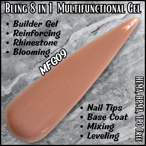8 in 1 Multi Functional Color Builder Gel - MFG09 - HEMA, HPMA, TPO Free