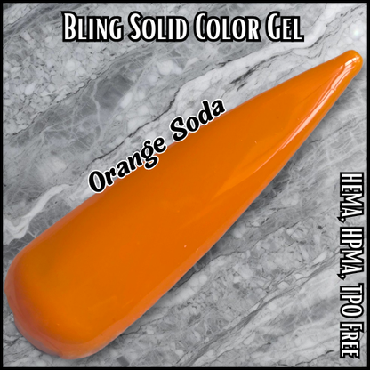 Orange Soda Solid Color Gel - HEMA, HPMA, TPO Free