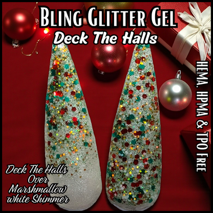 Deck The Halls Glitter Gel - HEMA, HPMA, TPO, 30 Free