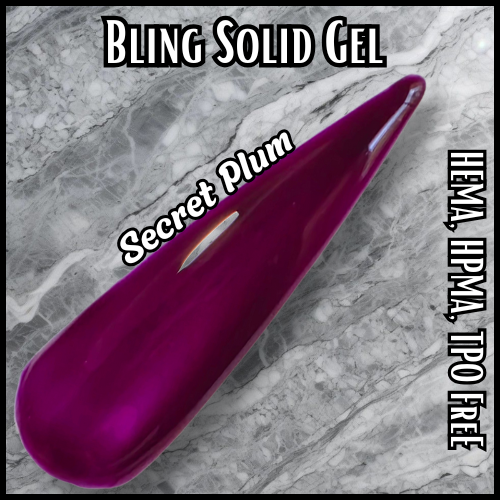 Secret Plum Jewel Solid Gel - HEMA, HPMA, TPO Free