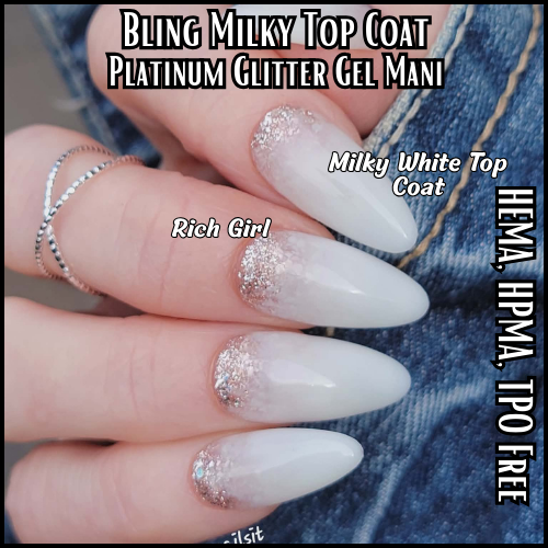 ULTRA White Milky Top Coat (No Wipe) - HEMA, HPMA, TPO Free