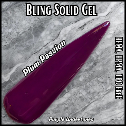 Plum Passion Solid Gel - HEMA, HPMA & TPO Free
