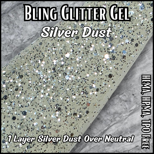 ULTRA Silver Dust, Cherry Bomb & Summer Daze Glitter Gel Polish - HEMA, HPMA, TPO Free