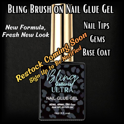 ULTRA Brush On Nail Glue Gel in a Bottle - HEMA, HPMA, TPO Free