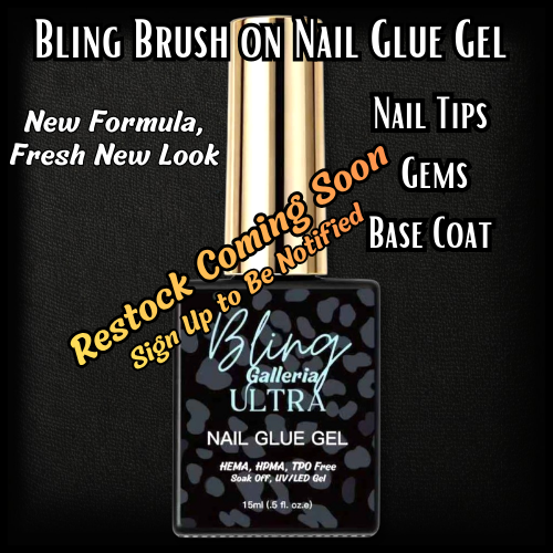 ULTRA Brush On Nail Glue Gel in a Bottle - HEMA, HPMA, TPO Free