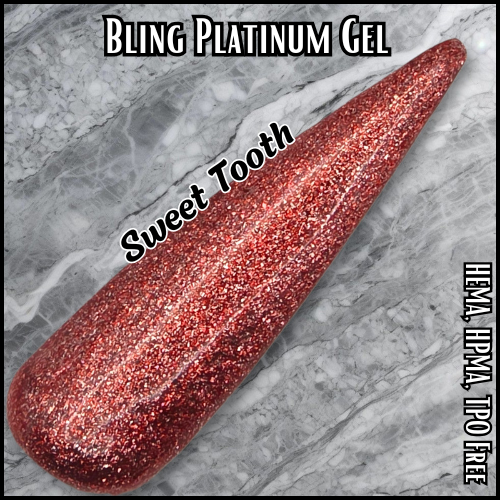 ULTRA Sweet Tooth Platinum Fine Glitter Gel - HEMA HPMA TPO Free