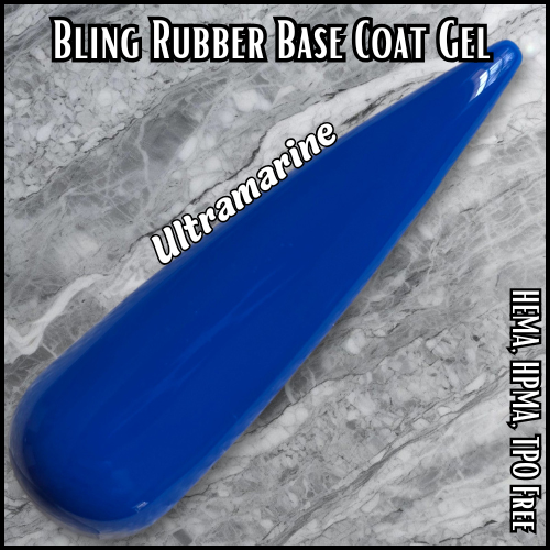 Ultramarine Rubber Base Gel - HEMA, HPMA, TPO Free