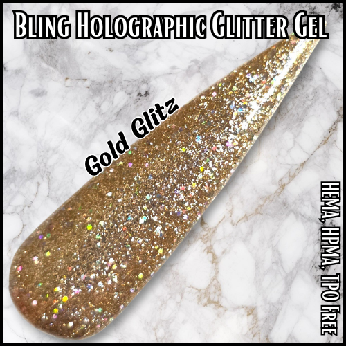 ULTRA Gold Glitz Gel - HEMA, HPMA, TPO Free