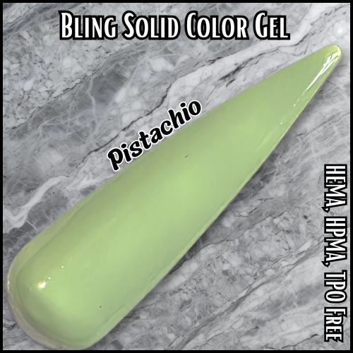 Pistachio Solid Color Gel - HEMA, HPMA, TPO Free