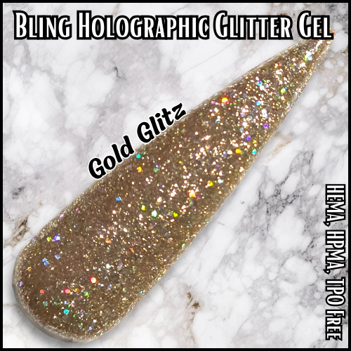 ULTRA Gold Glitz Gel - HEMA, HPMA, TPO Free