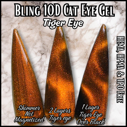 Tiger Eye 10D Cat Eye Glass Soul Mani - HEMA HPMA TPO Free