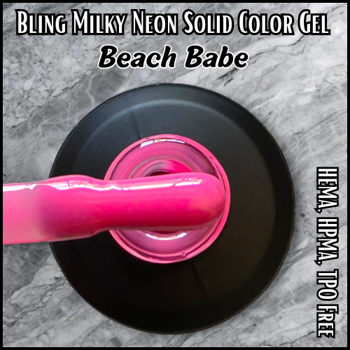 Ultra Beach Babe - Milky Neon Solid Color Gels - HEMA, HPMA, TPO Free