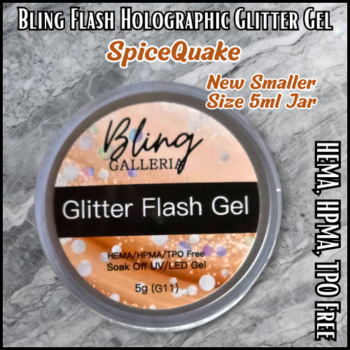 SpiceQuake Glitter Gel - HEMA, HPMA, TPO Free