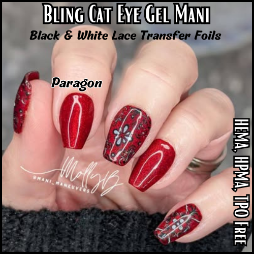 ULTRA Paragon Cat Eye with Flower #1 Transfer Foil - HEMA, HPMA, TPO Free
