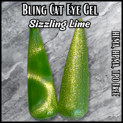Sizzling Lime Neon Cat Eye Gel - HEMA, HPMA, TPO Free