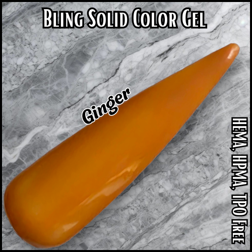 Ginger Solid Color Gel - HEMA, HPMA, TPO Free