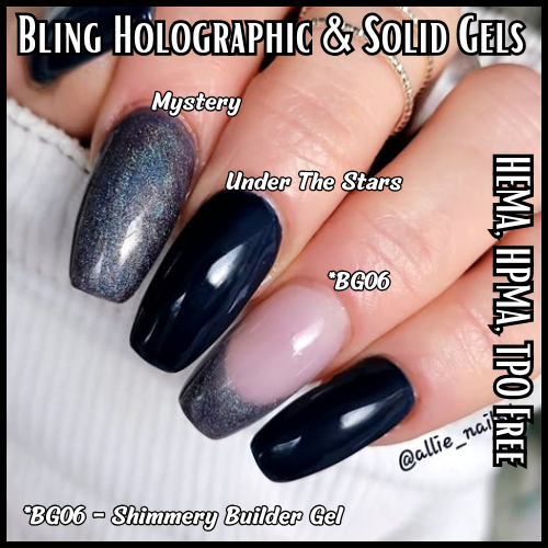 Mystery Grey Holographic Gel - HEMA, HPMA, TPO Free