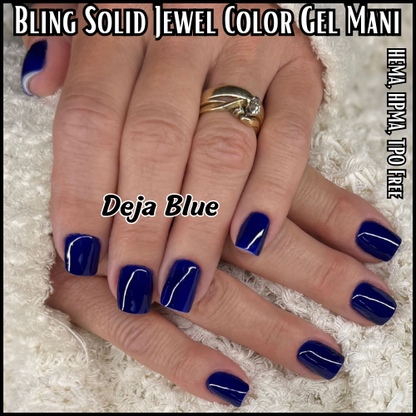 Deja Blue Jewel Solid Gel -  HEMA, HPMA, TPO Free