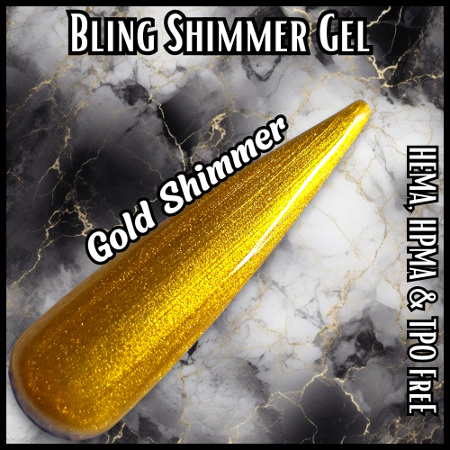 Gold Shimmer Gel - HEMA, HPMA, TPO Free