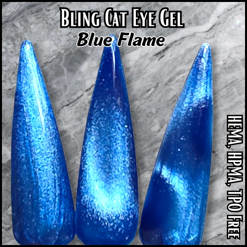 ULTRA Blue Flame Neon Cat Eye  - HEMA, HPMA, TPO Free