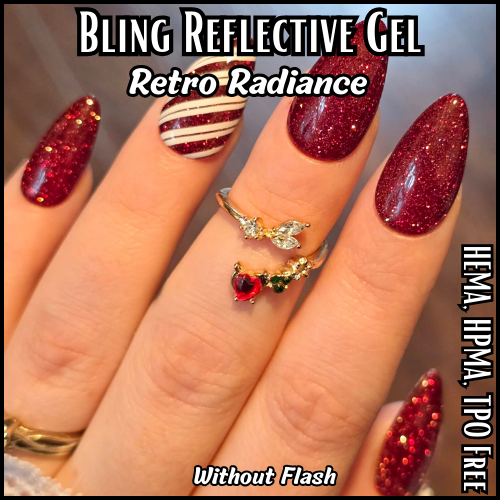 Retro Radiance Reflective Red Gel Mani - HEMA, HPMA, TPO Free