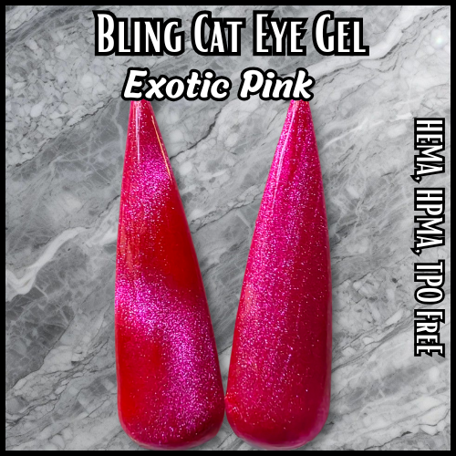 Exotic Pink Neon Cat Eye Gel - HEMA, HPMA, TPO Free