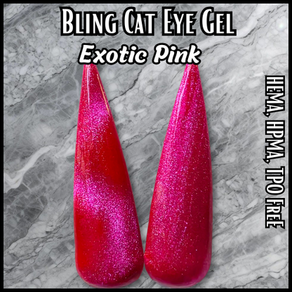 Exotic Pink Neon Cat Eye Gel - HEMA, HPMA, TPO Free